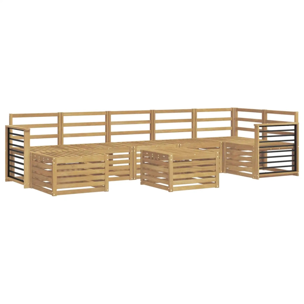 Set di divani da esterno 8 pcs Bianco 59 x 59 x 37 cm 3392244
