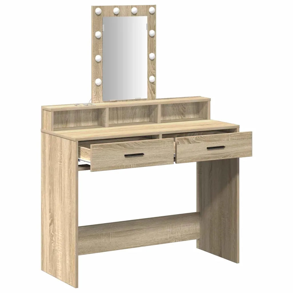 Toeletta | Tavolo da Trucco Marrone 100 x 41 x 140 cm Legno multistrato