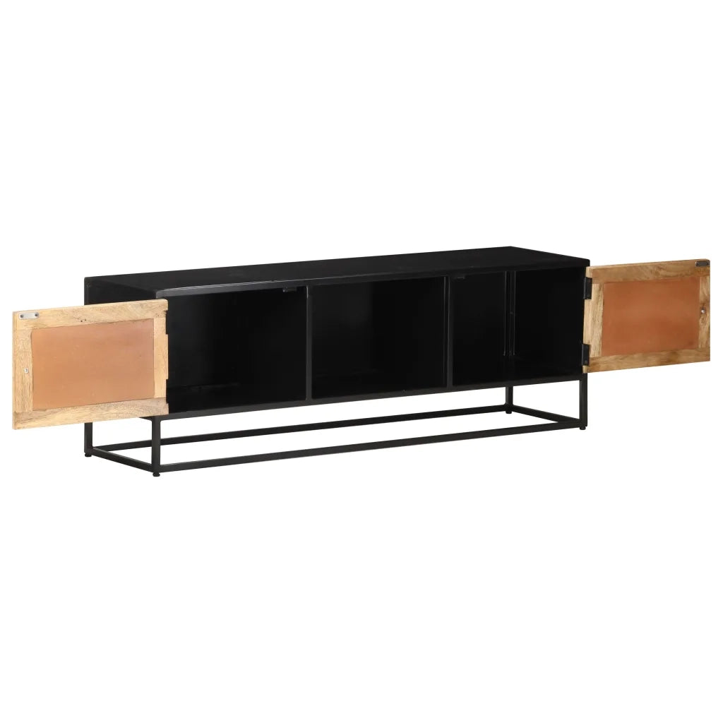 Mobile Porta TV 120x30x40 cm in Legno di Mango Grezzo cod mxl 16468