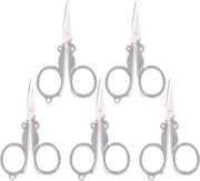 Mini Scissor con Cerniera Portatile - 5 Pezzi - Taglieri per Pescare e Carta .