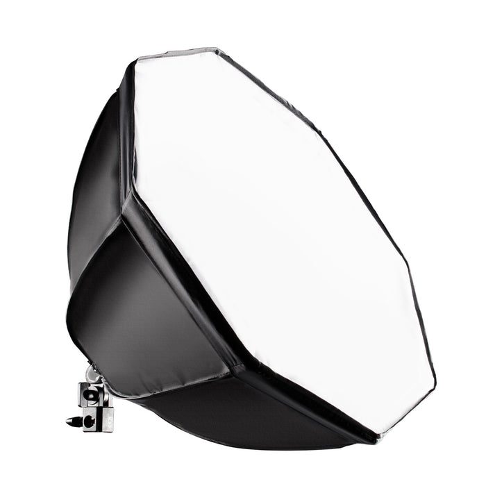 Softbox ottagonale Octabox 55 cm, Modificatore di luce con LED da 35 W e diffusore, luce diurna 5000 K, per illuminazione studio fotografico