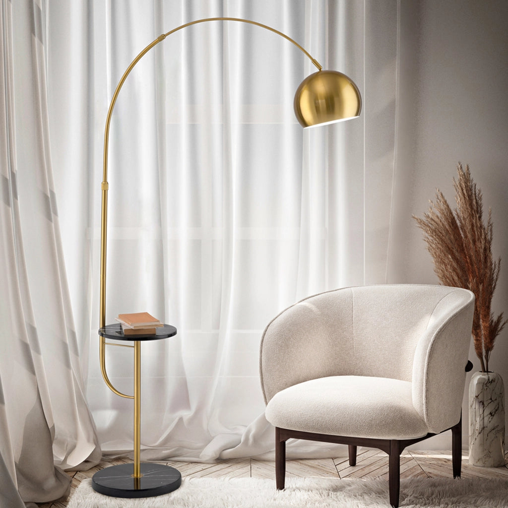 Piantana Contemporanea Tableau Metallo Ottone 1 Luce E27 Ip20