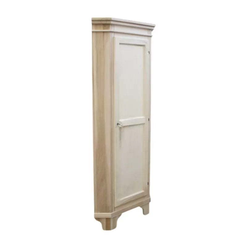 Mobile angolare in legno arte povera 1 porta tinta noce l.58 x 58 h.198 (808) - Mobili 2G