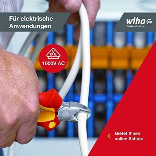 Wiha 38637 Industrial electric Set di pinze 3 pezzi isolamento 1000 V AC colore Rosso Giallo