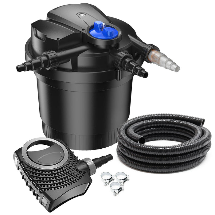 Set per laghetti CPA-5000 8000l 11W UVC Pompa NEO3800 Tubo