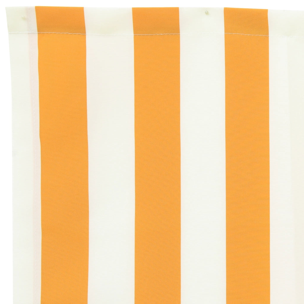 Valance Tenda per telaio da 2.5 m Giallo e Bianco 2.3x0.2 m