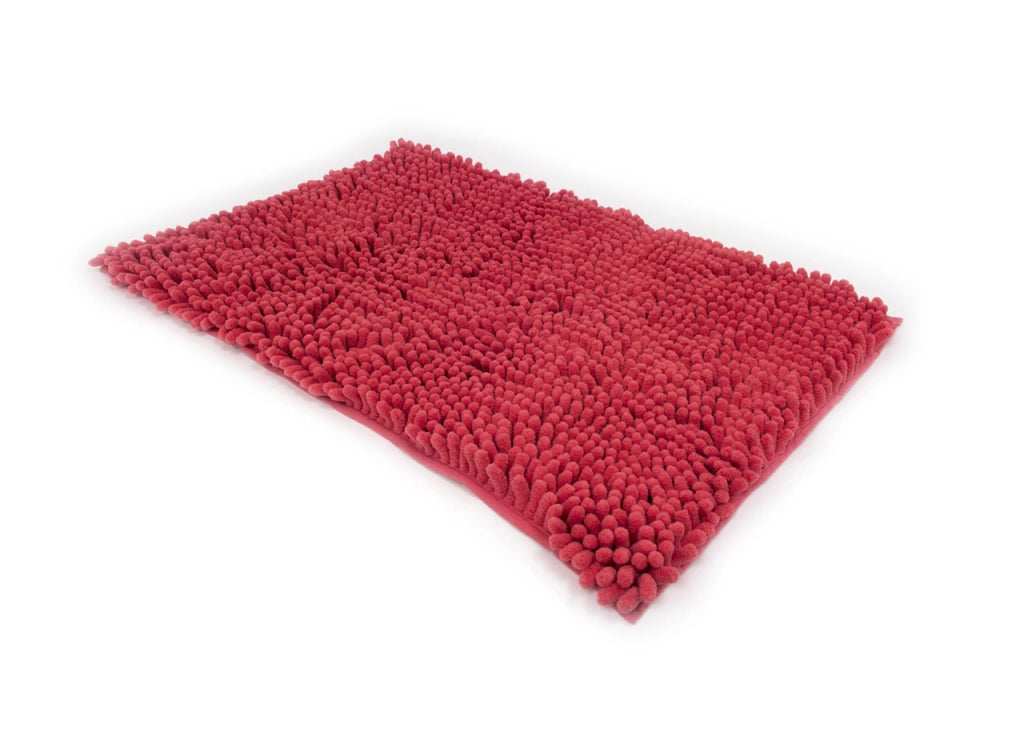 Tappeto Bagno Retro Gommato Antiscivolo Lavorazione Shaggy Modello Passatello - 50x80 - Coral