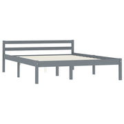 Giroletto senza Materasso-Struttura Letto Grigio 140x200 cm in Legno di Pino 505122