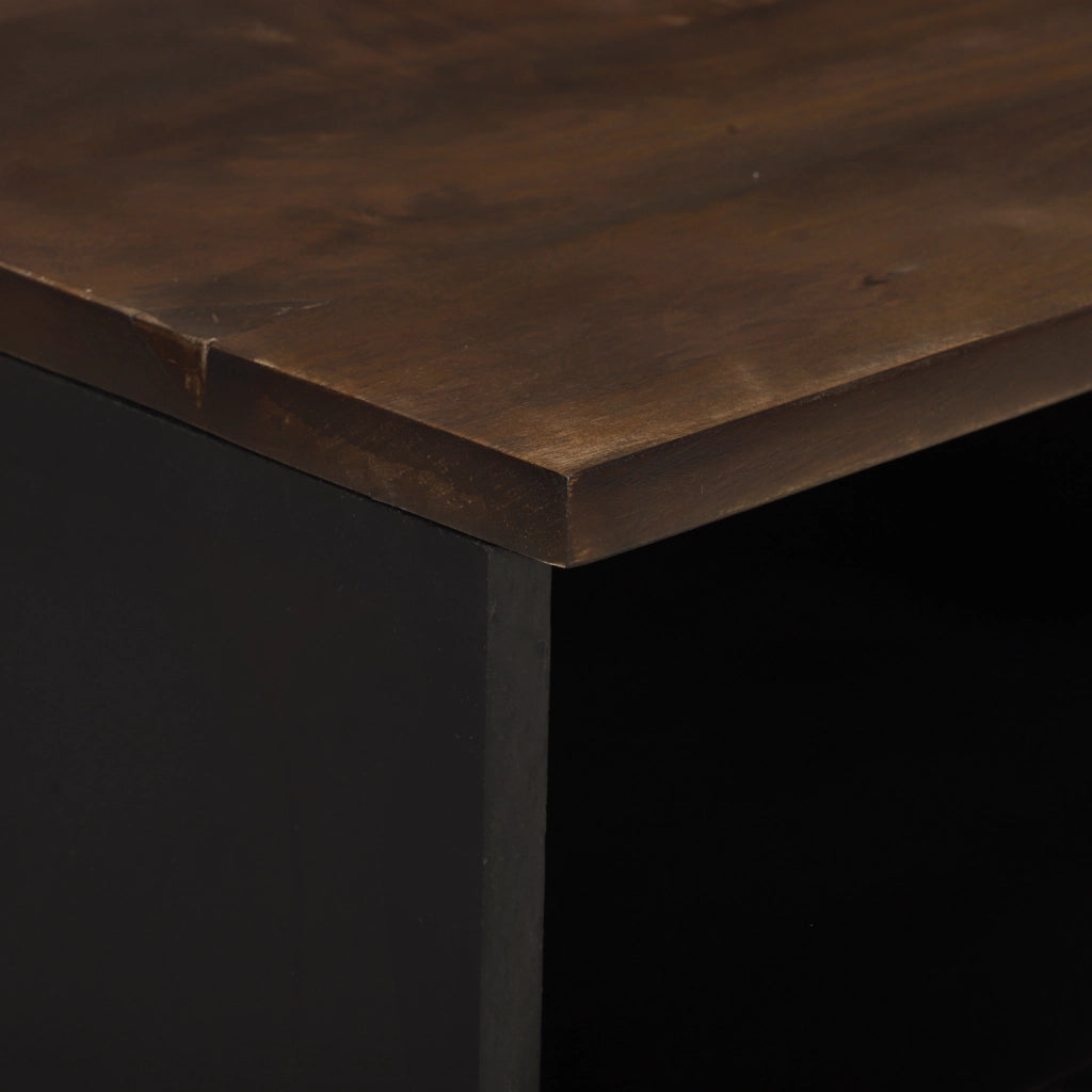 Mobile TV 100x33.5x46 cm Legno massello di mango e legno ingegnerizzato