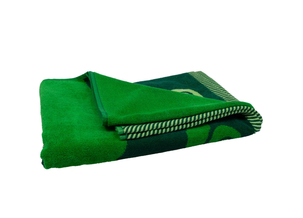 Telo Mare Jacquard Spugna Asciugamano Spiaggia Disegno Flipper - Telo Mare - Verde