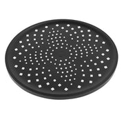Trade Shop - Soffione Doccia Tondo Nero 22.5cm In Abs Bagno Miscelatore Filtro Anticalcare 87131 -