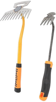 Manubrio in gomma portatile per strumenti da giardinaggio - 4 denti 11 denti - Modello di rastrello per giardinaggio strumento di rimozione - Giardinaggio coltivazione liberazione.