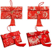 Confezioni di auguri con alta qualità - buste rosse - Hongbao cinese - matrimoni - capodanno - 4 pezzi