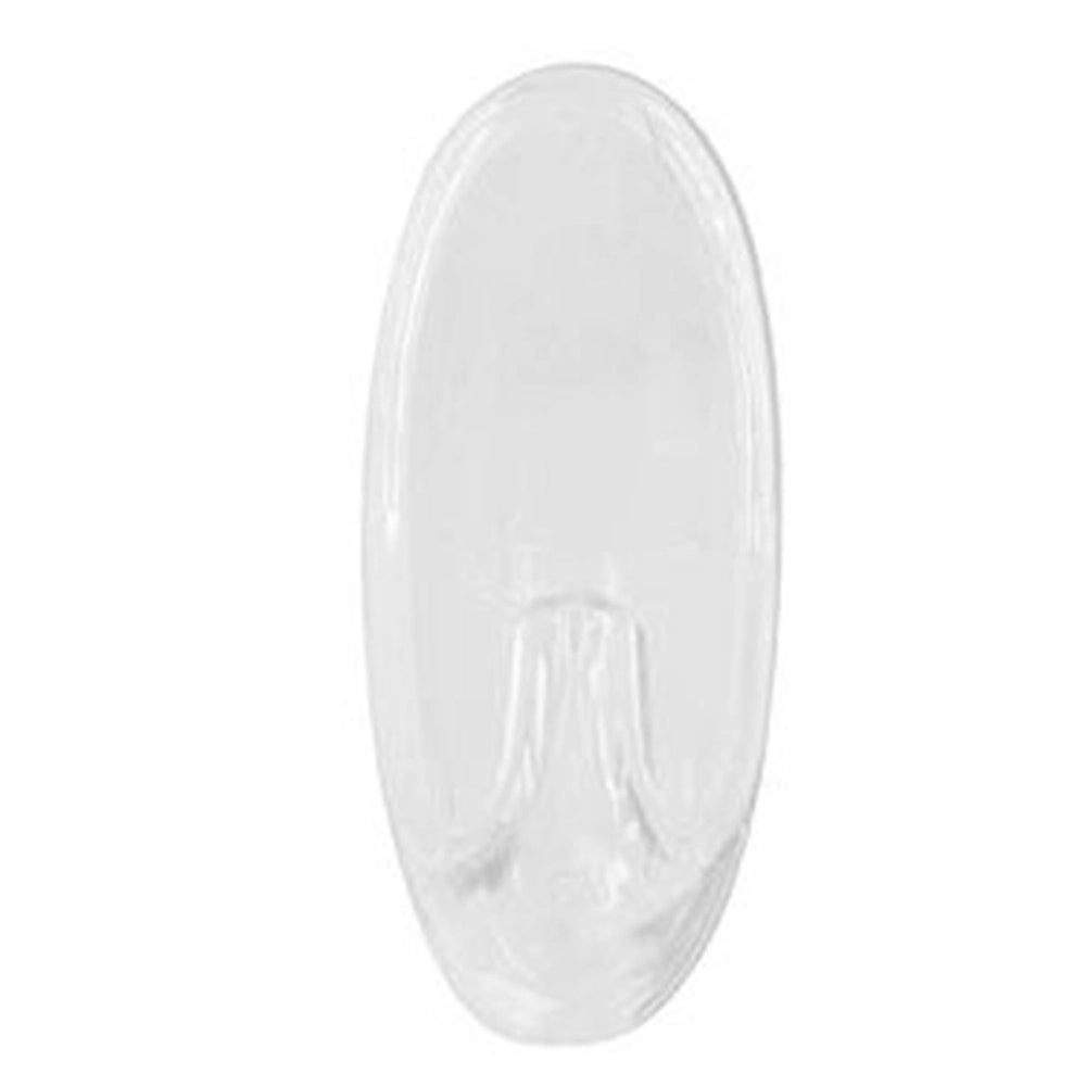 Trade Shop - Set 2pz Ganci Appendini Adesivi Parete Casa Cucina Bagno Attaccapanni Ovali 87013 -