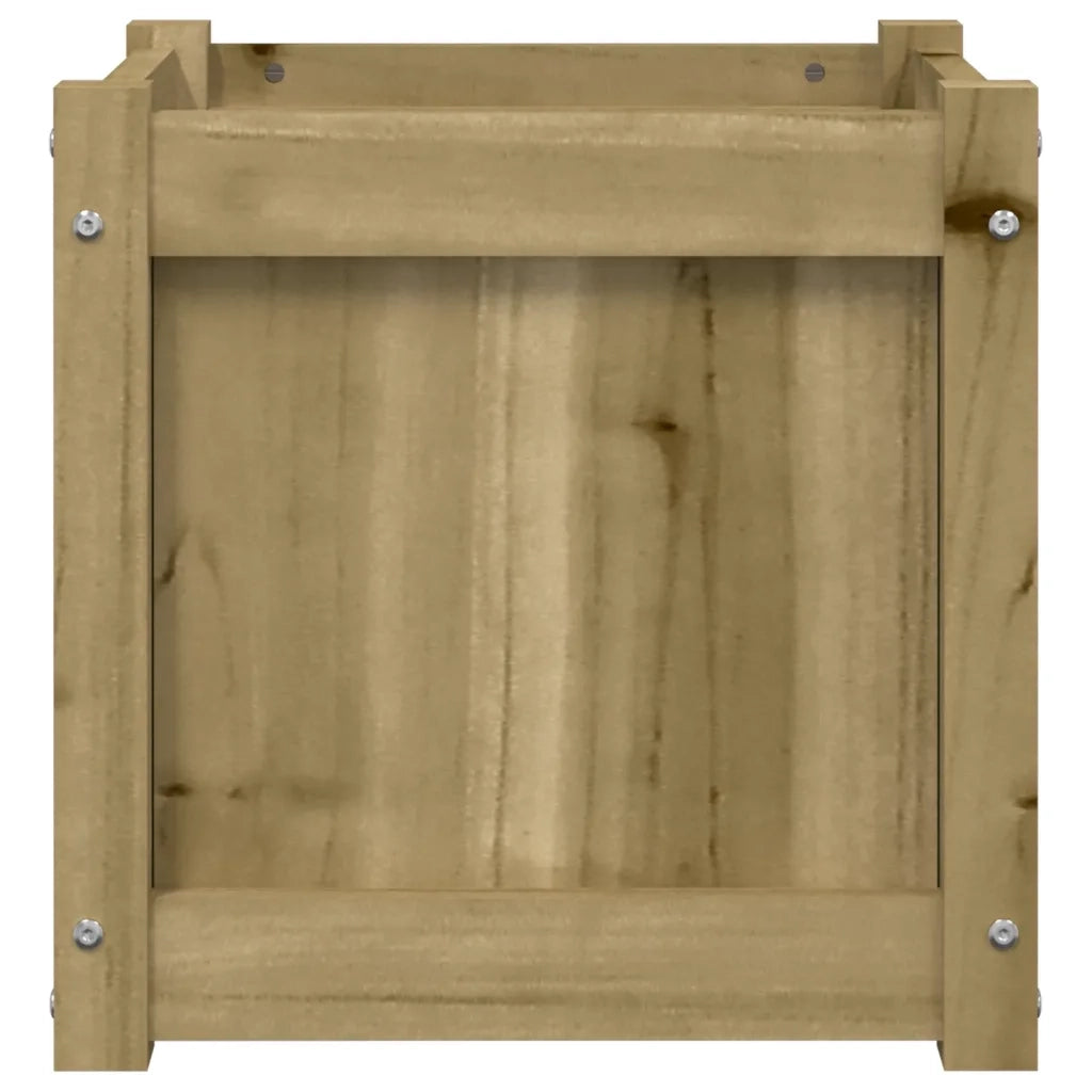 Fioriera da Giardino-Vaso da Esterno 40x40x40 cm in Legno di Pino Impregnato