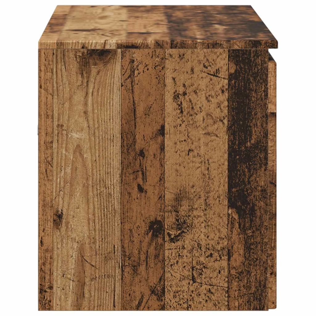 Mobiletto da Bagno a Muro Legno antico 62,5 x 44,5 x 50 cm