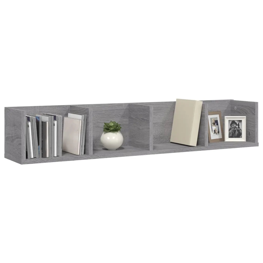 Mensola a Muro CD Grigio Sonoma 100x18x18 cm Legno Multistrato 826618