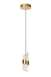 Lampada a sospensione Kligande oro vetro LED 7W Lucide
