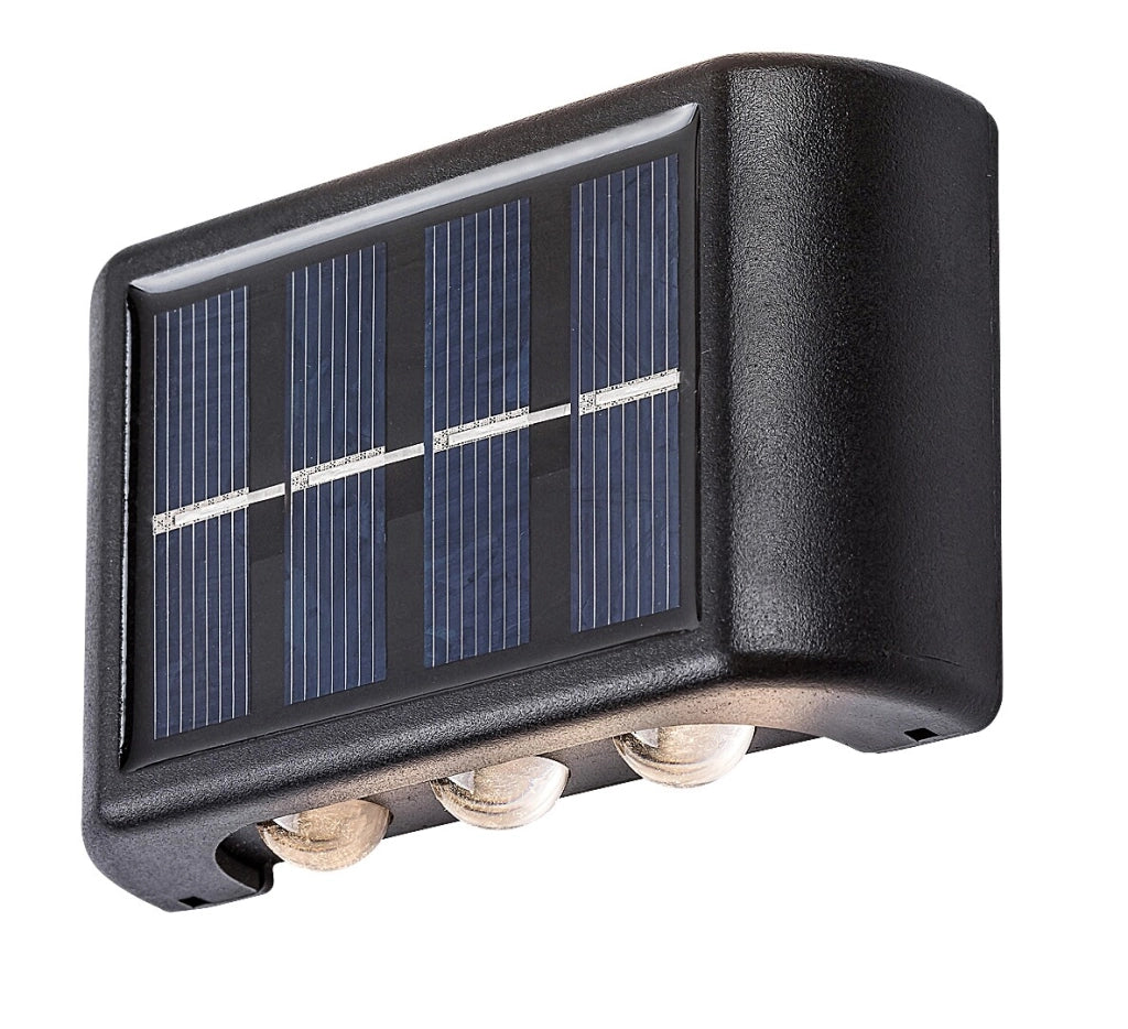 Applique solare LED esterno 1,2W nera Rabalux Kangton