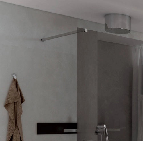 Parete doccia walk in cristallo fumè 6mm FIMJ 77/78 cm