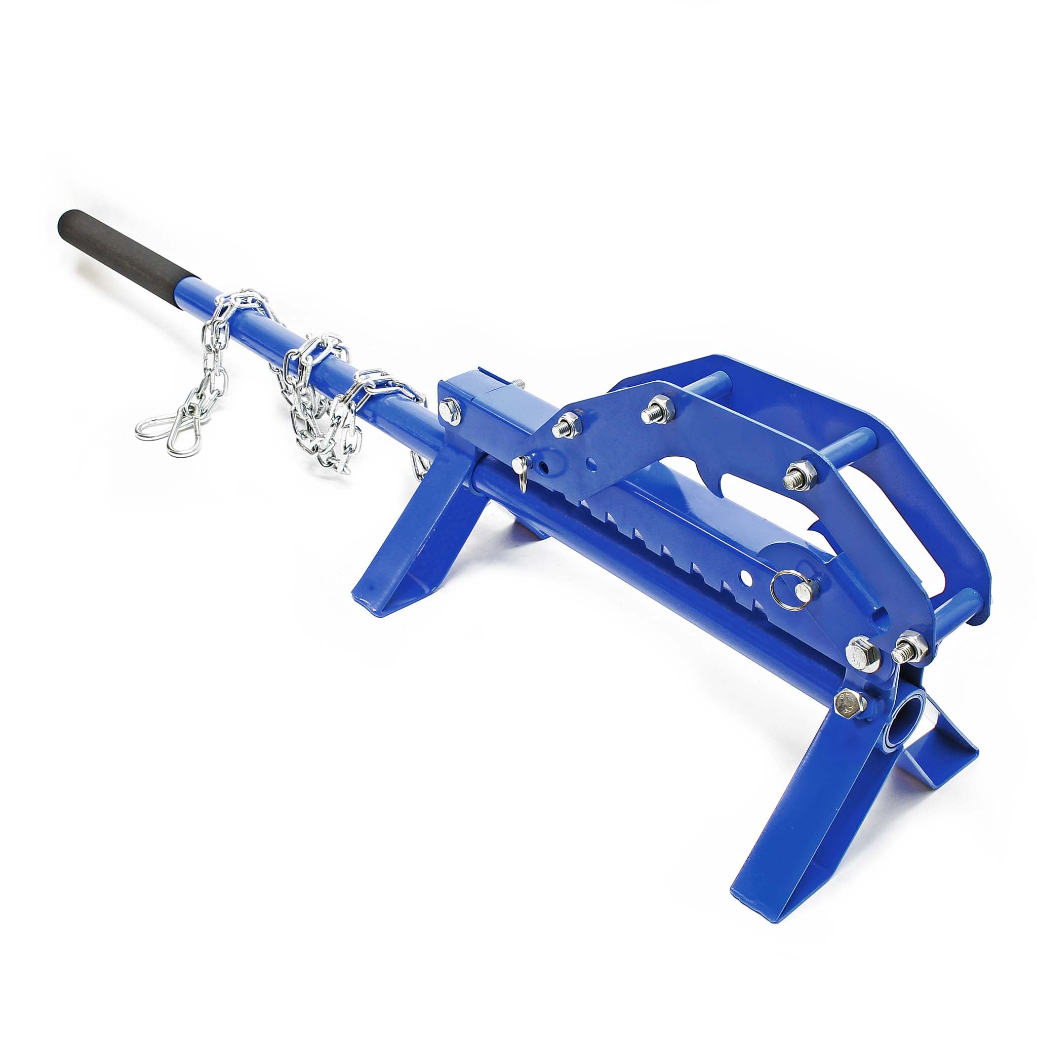 Leva giratronchi e alzatronchi 5in1, per sollevamento tronchi Ø50cm, in acciaio