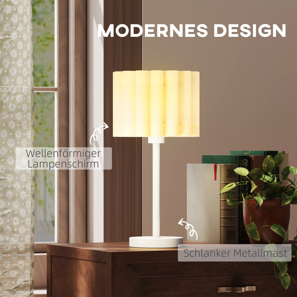 Lampada da tavolo retr¨° ¨C Xylo ¨C bianco plastica interruttore