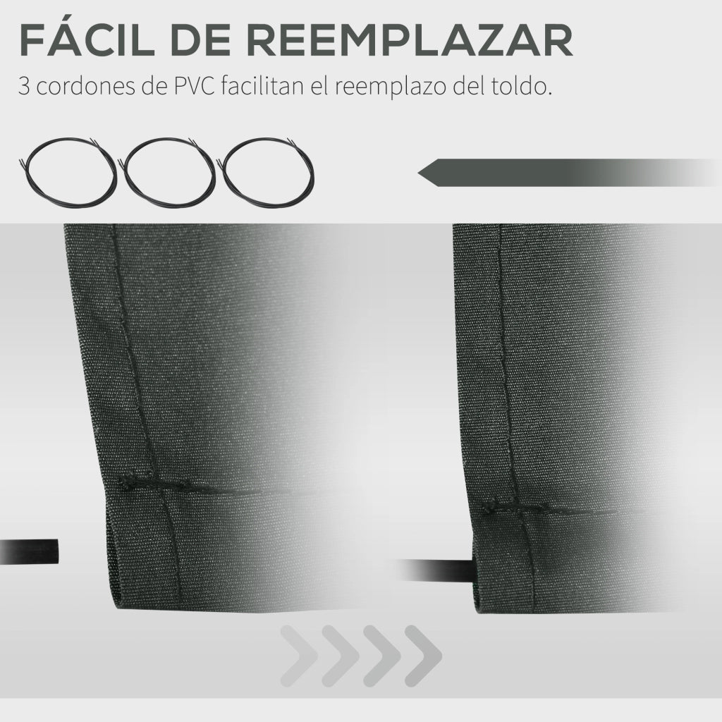 Telo Copri Toldo ¨C zephmum ¨C Grigio 382x240 cm