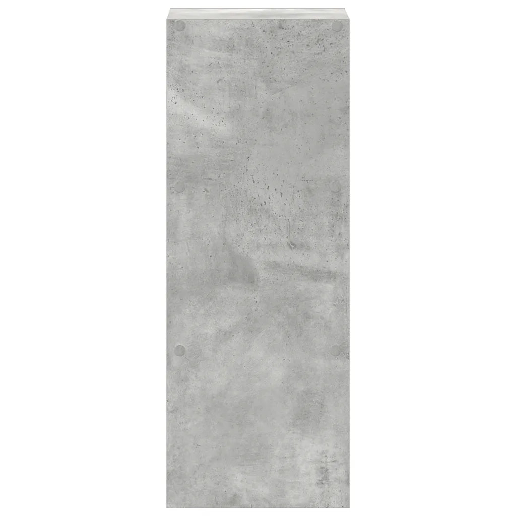 Libreria Impilabili Grigio Cemento 30x30x80cm Legno Multistrato 858809