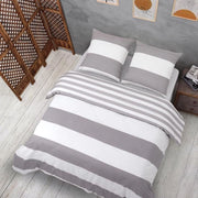 Set di coperte da letto 155 x 220 cm, grigio, set di coperte da letto, 1 x coperta da letto 155 x 220 cm + 1 x cuscino 80 x 80 cm, set di coperte da letto, bianco/grigio