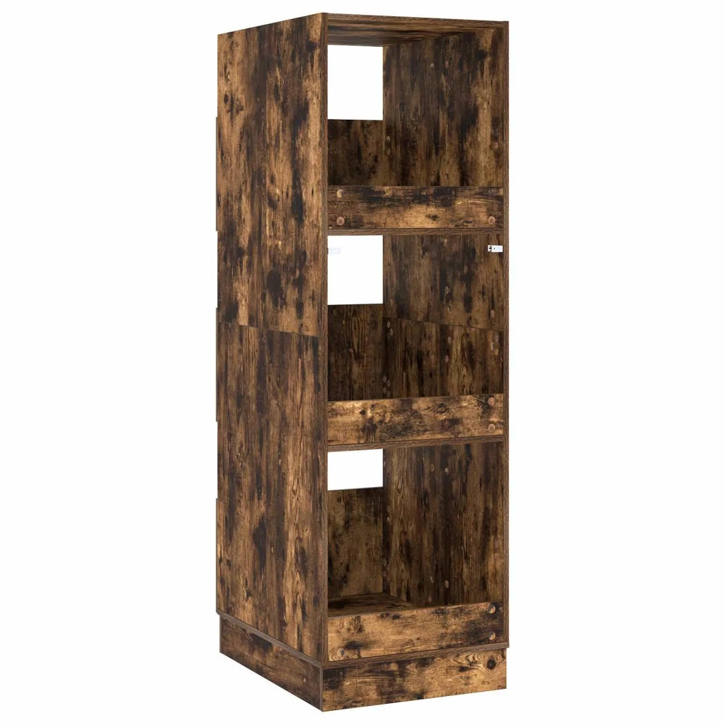 Mobile da lavanderia con porta Rovere fumé 50 x 68 x 162 cm 3422796