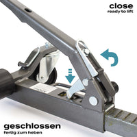 Martinetti per manovra auto con ruote Set da 2 Max 566 kg l’uno Per pneumatici larghi 30cm