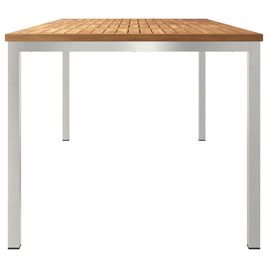 Tavolo da pranzo da esterno 180x90x75 cm in legno massello di teak