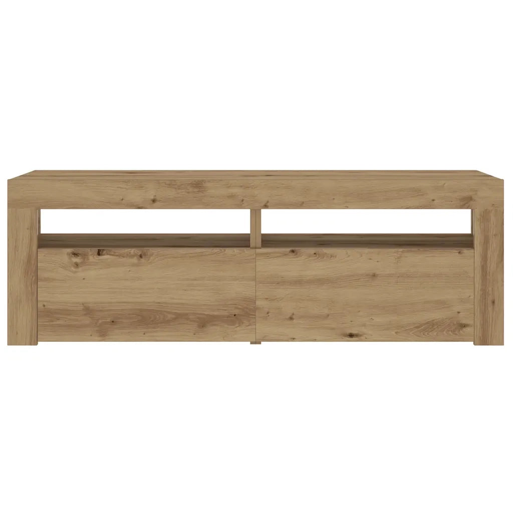 Comodini 2 pz con Luci LED Rovere Artigianale 60x35x40 cm 3329162