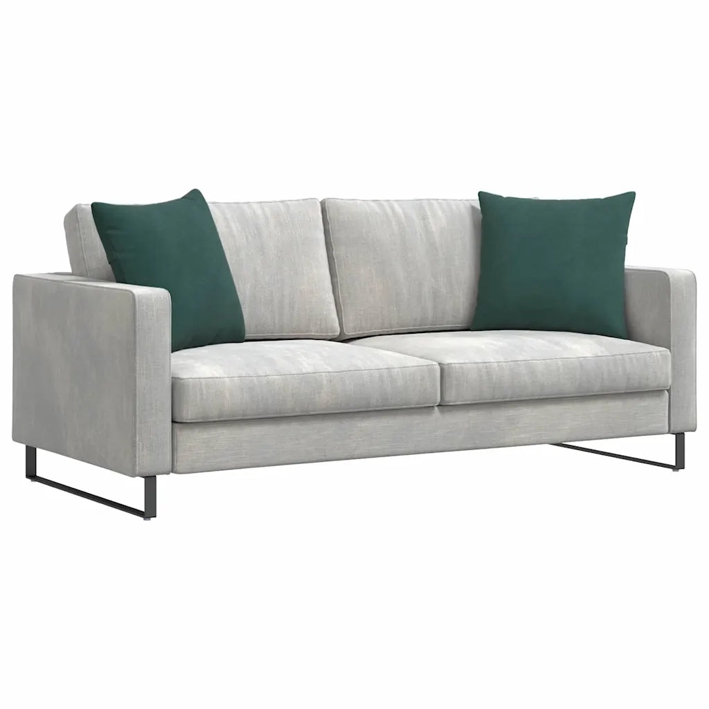 Cuscini da Divano 2 pcs Verde Scuro 50 x 50 cm Tessuto in Cords