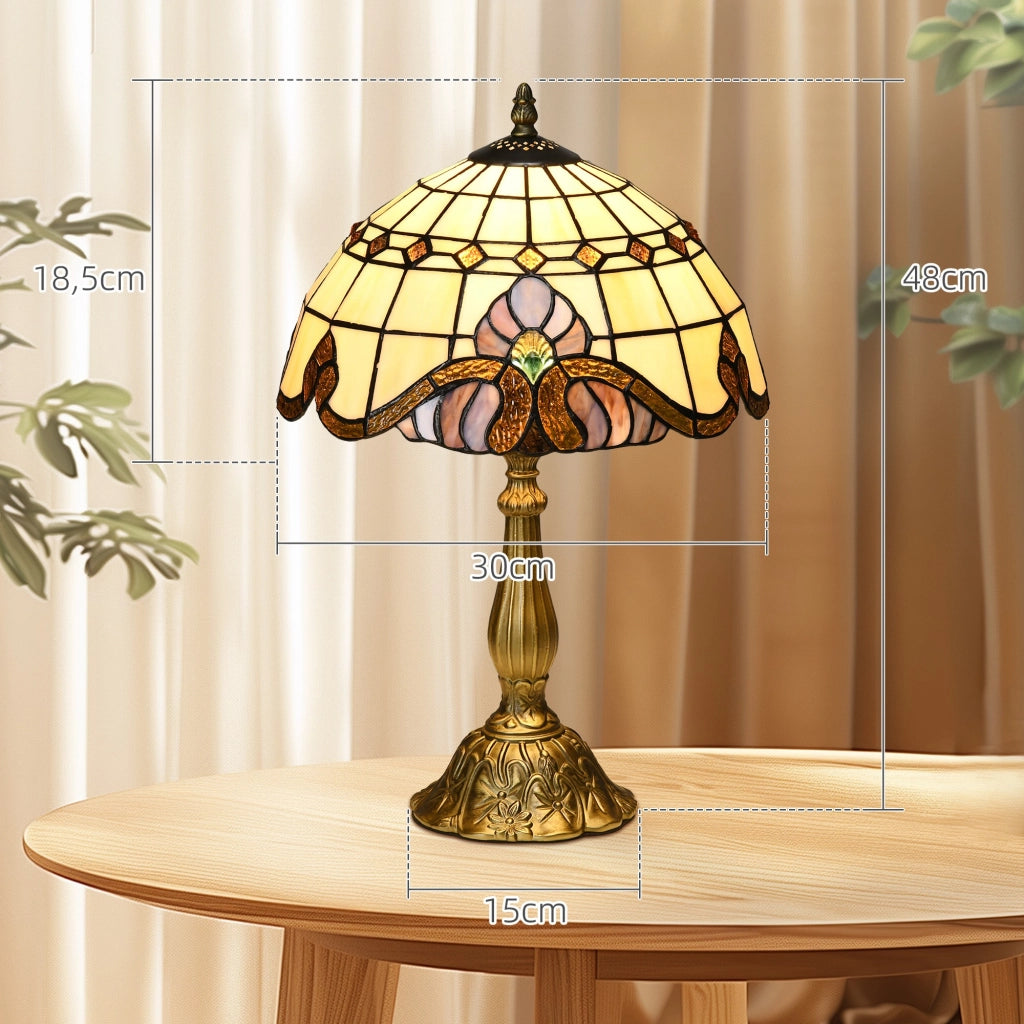 Lampada da Tavolo ¨C zephmum ¨C Vetro Multicolor ?30x48 cm