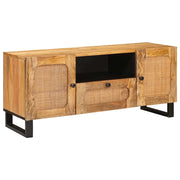Mobile TV Marrone 105 x 33 x 46 cm Legno di mango massello 4018058