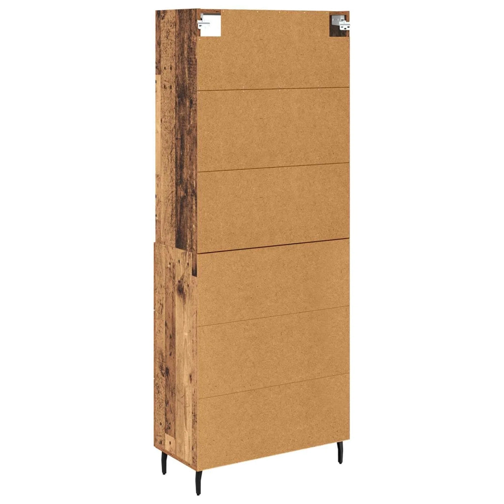 Credenza con cassetto 2 pz | Madia | Buffet da pranzo | Armadio da pranzo Legno vecchio Legno multistrato