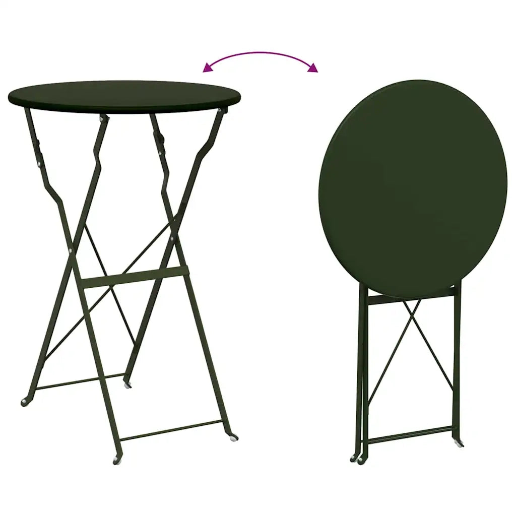 Tavolo da bistrot Verde Scuro Ø 50 x 71 cm 42002961