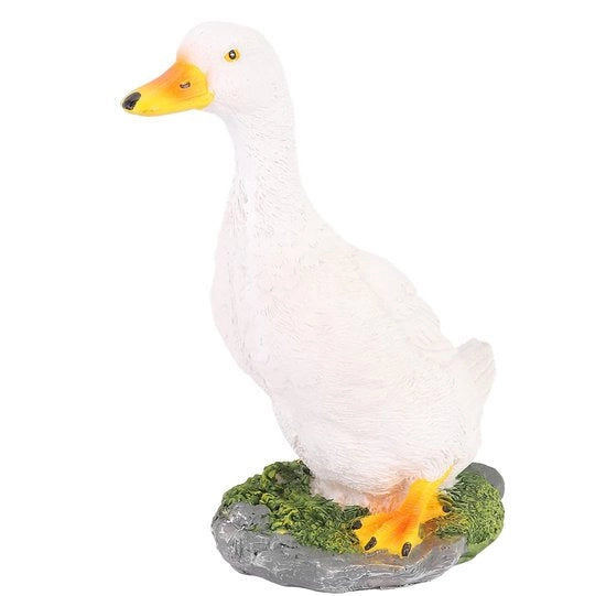 Decorazione per giardino in stile animale - Statua di plastica - Ornamento per esterno - Scultura per paesaggio - Adatto per laghetto - Figurina animale per giardino