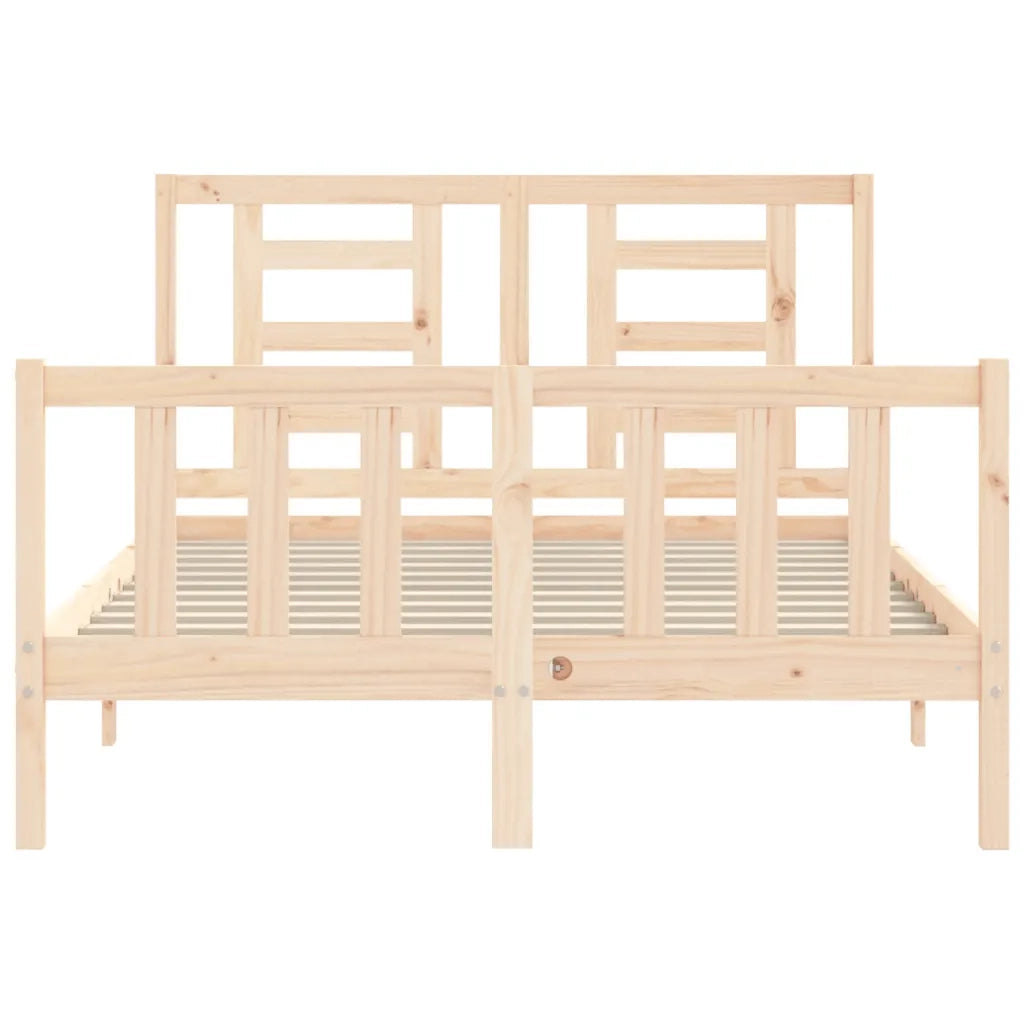Giroletto senza Materasso-Struttura Letto 140x200 cm in Legno Massello di Pino 253378