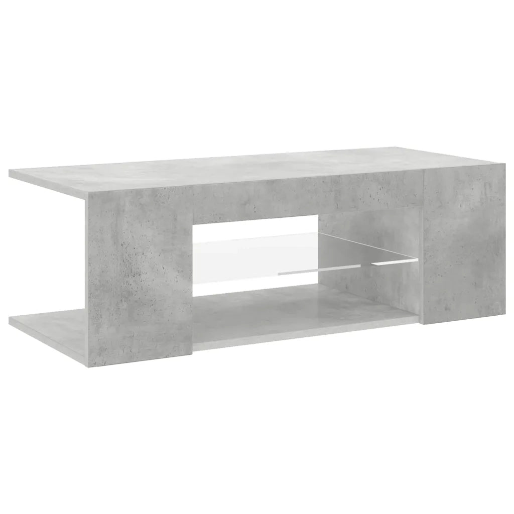 Mobile Porta TV con Luci LED Grigio Cemento 90x39x30 cm cod mxl 13266