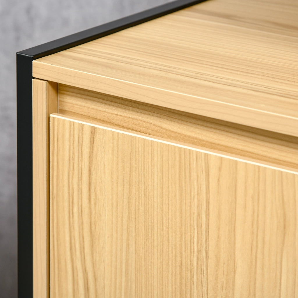 Mobile Sottolavabo per Bagno in Legno con 2 Ante e Ripiano 60x30x65,2 cm ¨C zephmum ¨C Rovere