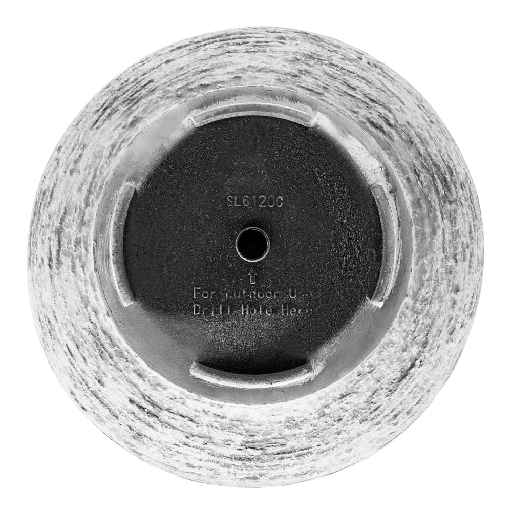 Vaso per piante in fibra grigia argilla 37 x ⌀ 32 cm per esterni interni per tutte le stagioni