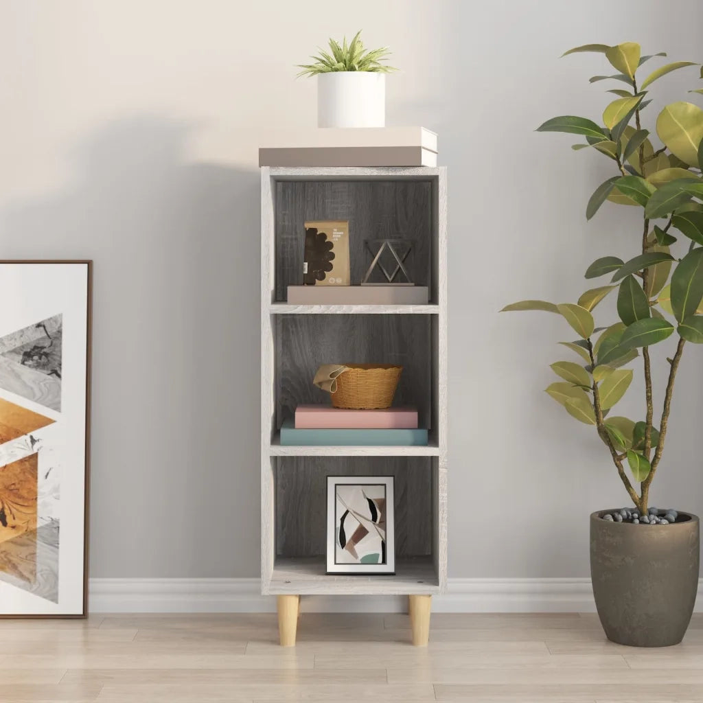 Credenza Grigio Sonoma 34,5x32,5x90 cm in Legno Multistrato cod mxl 25704