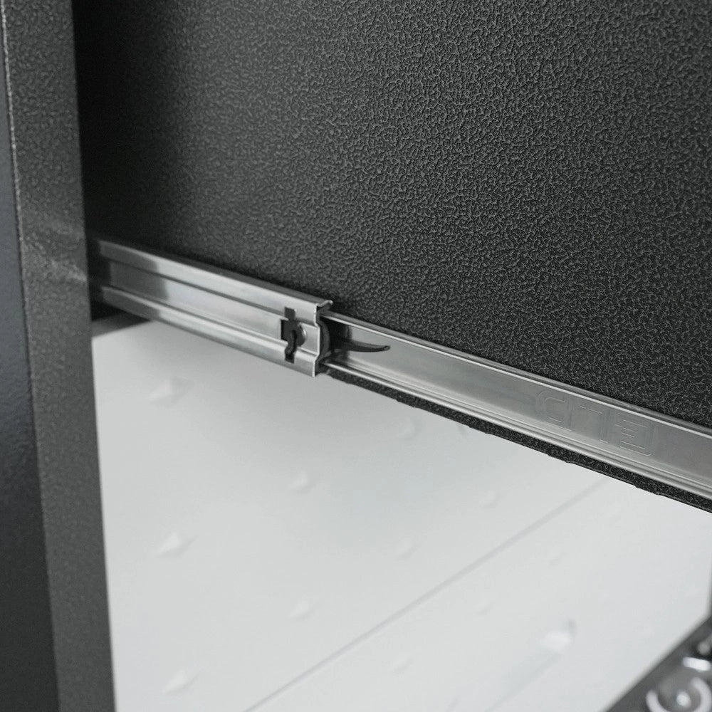 Carrello Portautensili con Cassetti ¨C MINIMAL ¨C Metallo, Nero/Grigio, 75x42x88 cm