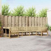 Set di divani da esterno 7 pz Bianco e Beige 3389043