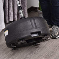 Punching Ball Regolabile Altezza 136-154 cm con Guanti per Allenamento Rosso