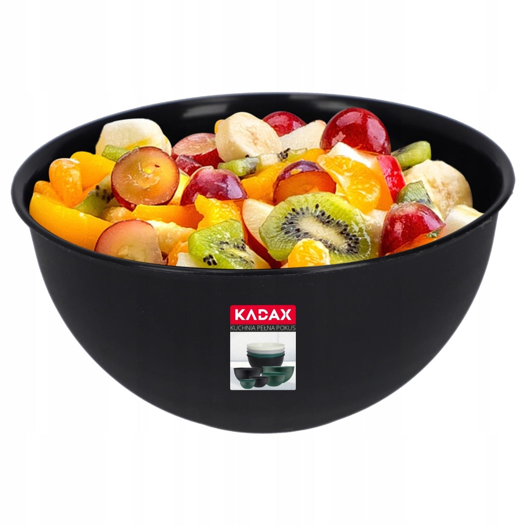 Ciotola da cucina in plastica KADAX, grande, universale, 3 litri, per macedonia di frutta, 23 cm