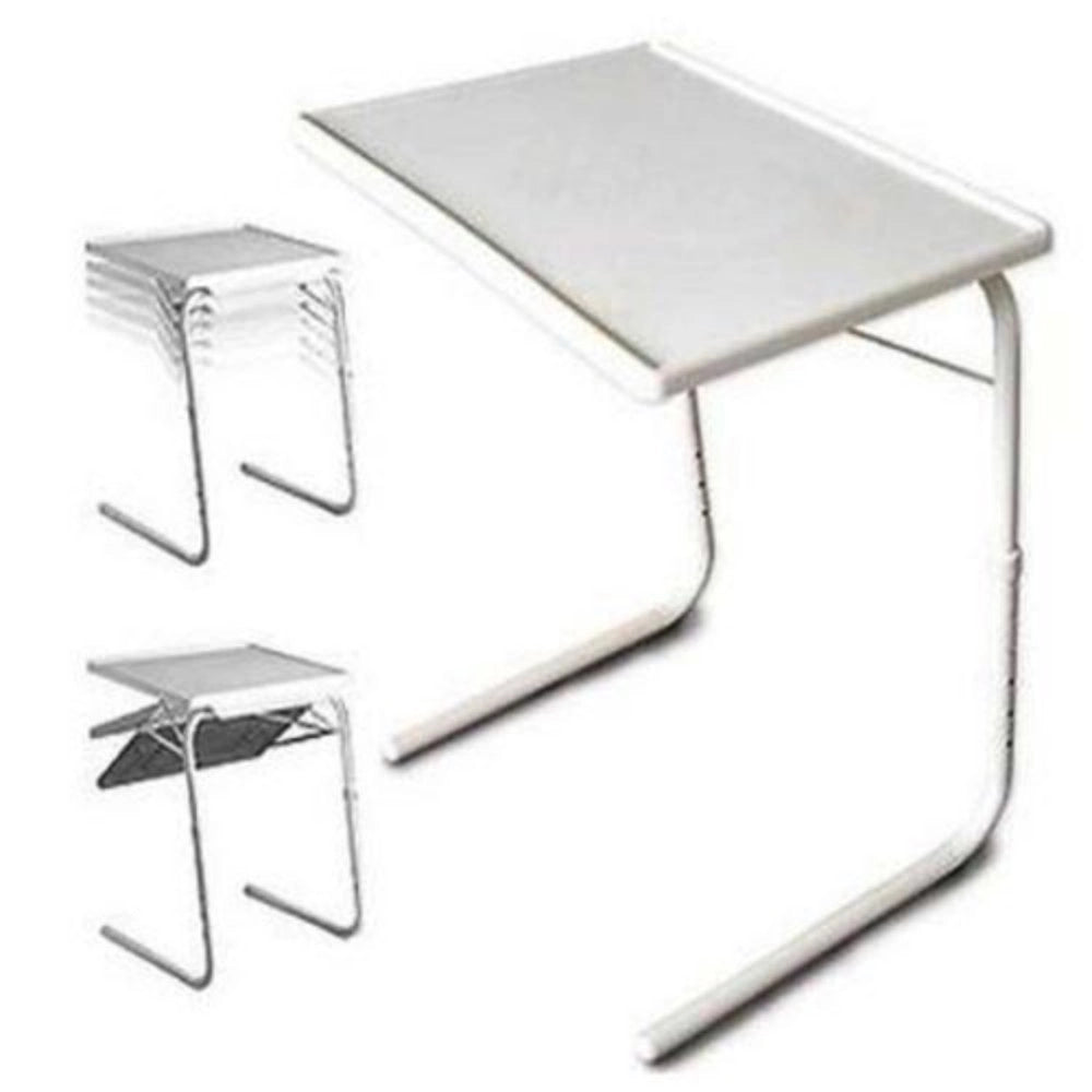 Trade Shop - Tavolo Tavolino Multiuso Regolabile Pieghevole Salvaspazio Per Divano E Letto -