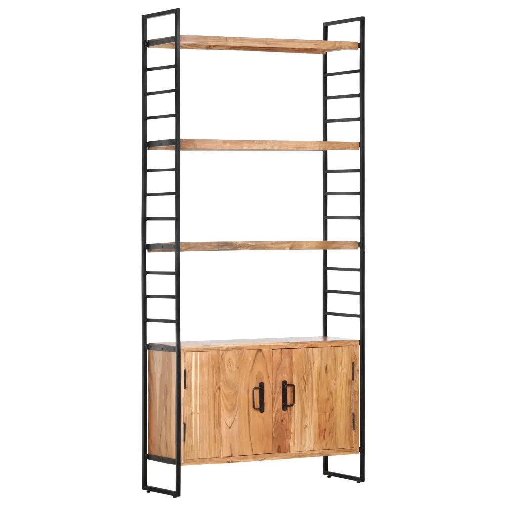 Libreria a 4 Livelli 80x30x180 cm in Legno Massello di Acacia 284420